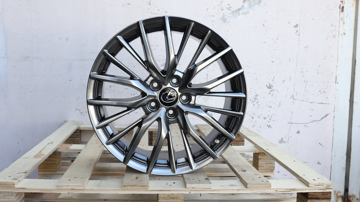 19" Hyper Black Lexus RX F Sport Style Wheels Set of 4 19x8 +38 5x114.3