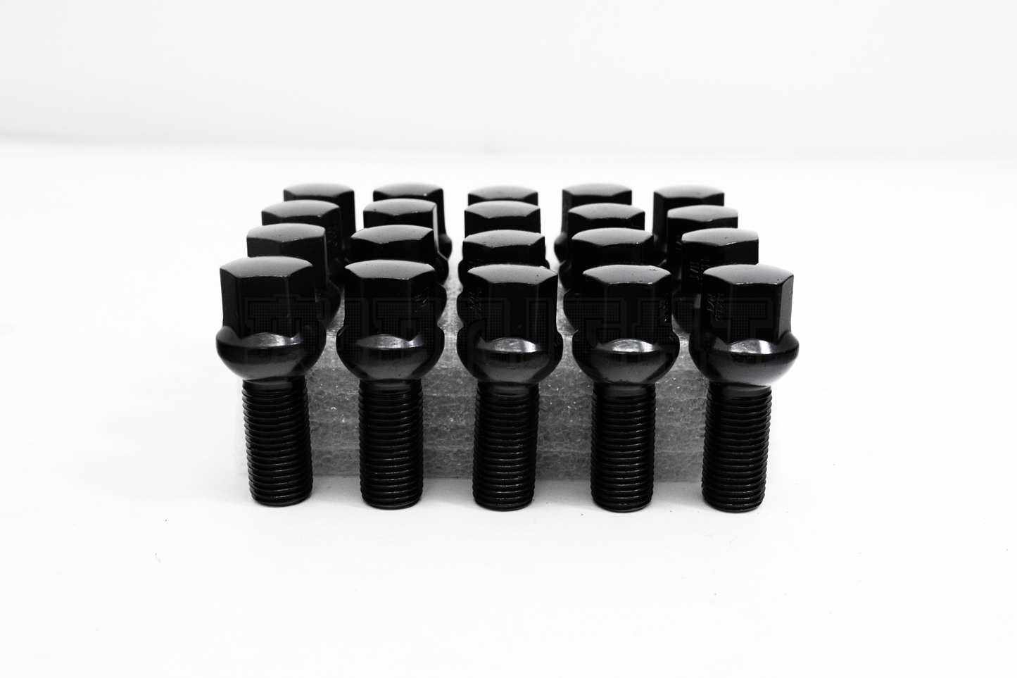 20x Black 14x1.5 Ball Seat Wheel Lug Bolts 28mm Shank Fit Mercedes Stock Wheels