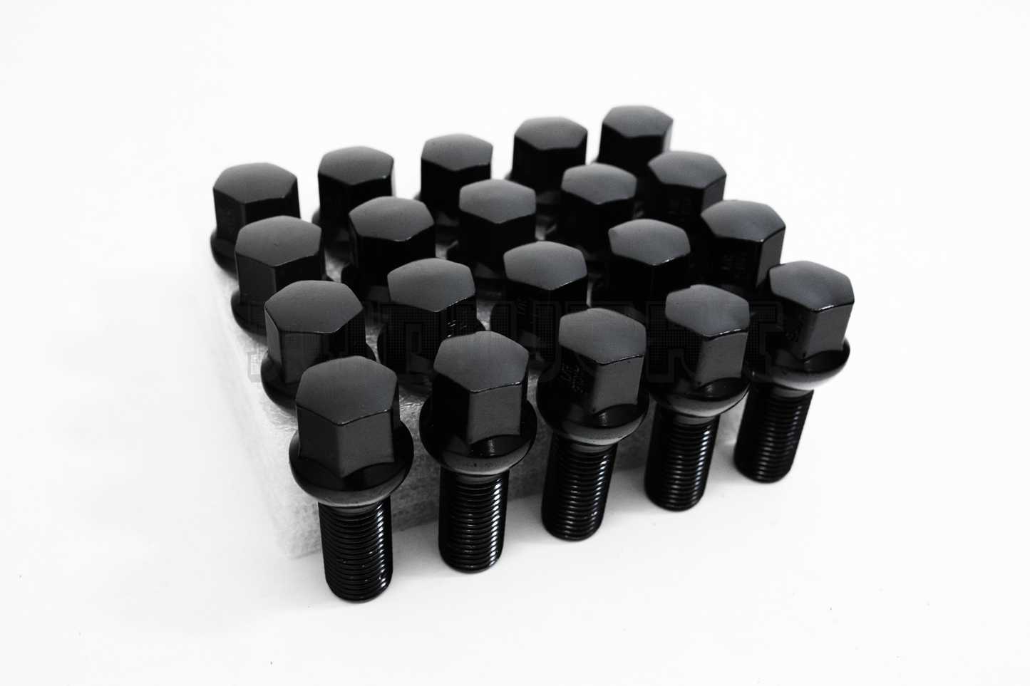 20x Black 14x1.5 Ball Seat Wheel Lug Bolts 28mm Shank Fit Mercedes Stock Wheels