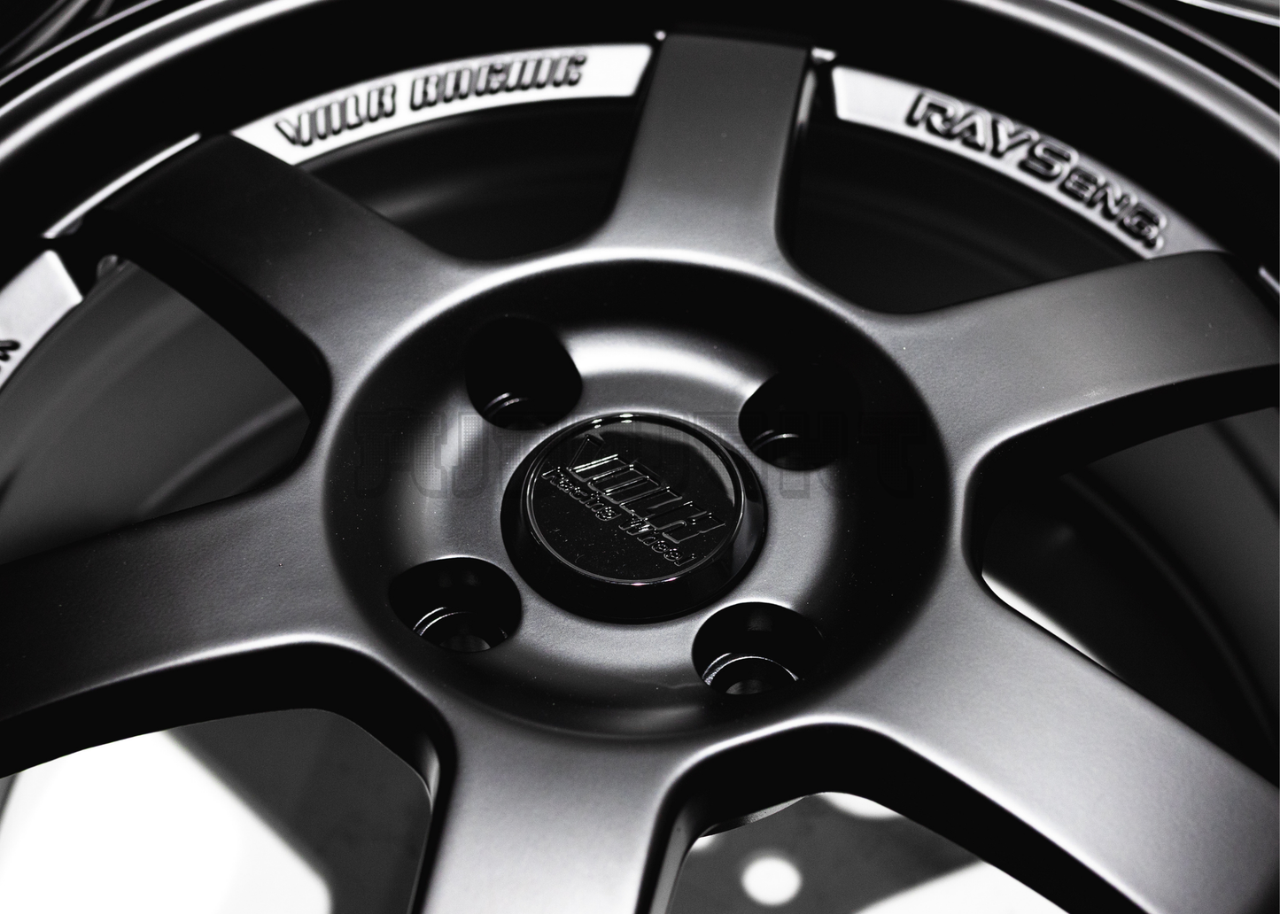 16" Matte Black Rays TE37 Style Wheels (4x100) Square Set