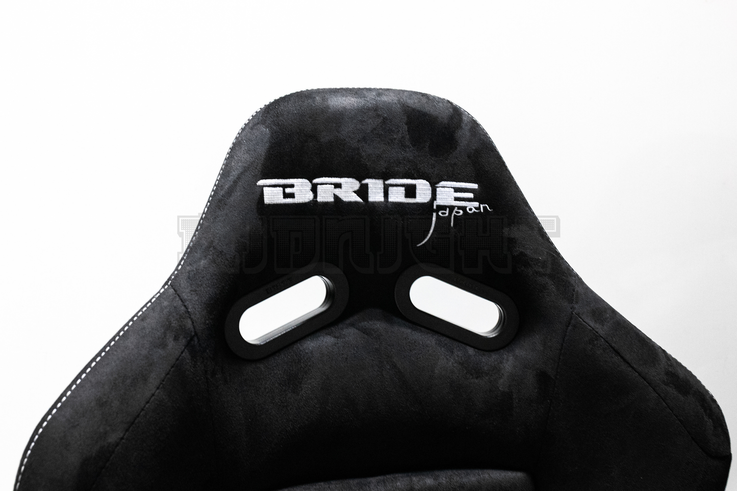 Bride Japan Seats Suede Edition with real carbon fiber back Recliner Black Seat Set.