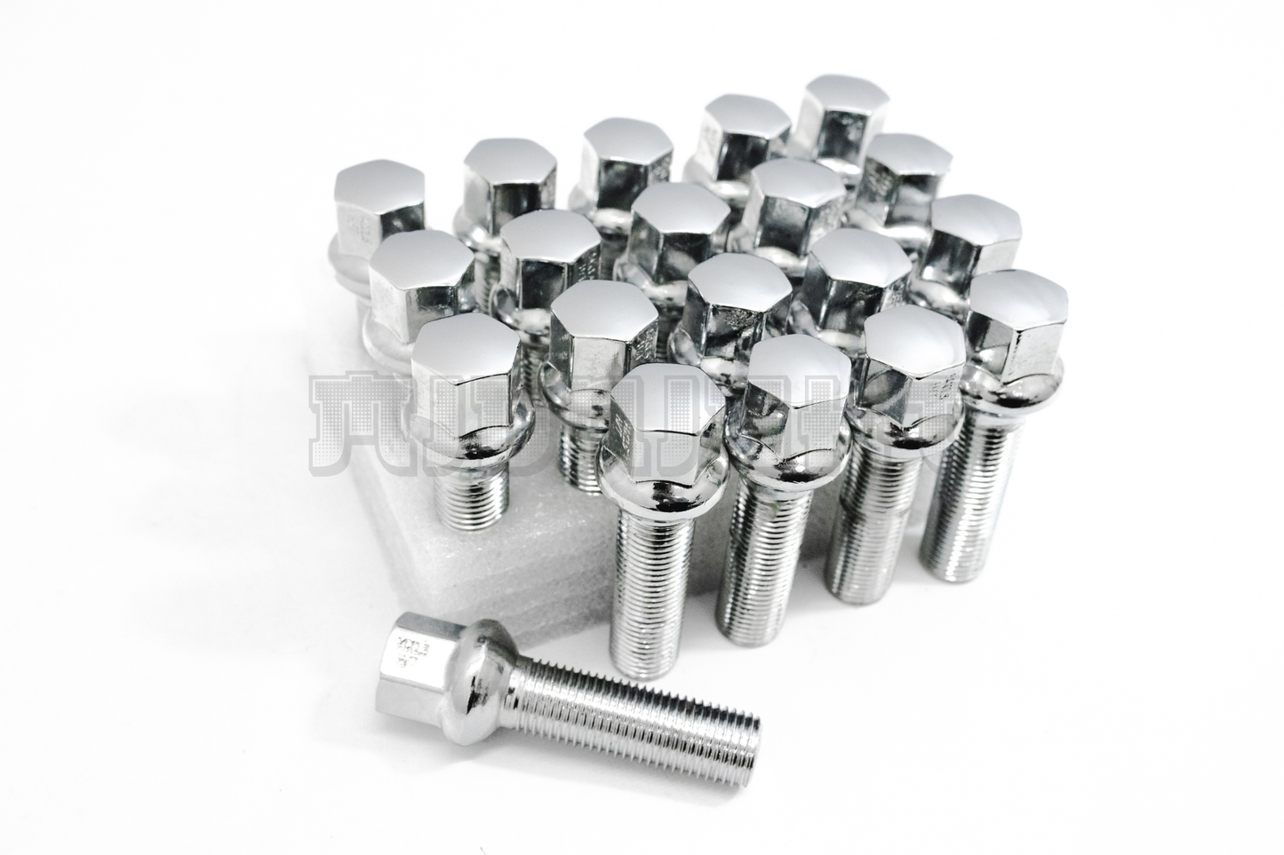 20x Chrome 14x1.5 Ball Seat Wheel Lug Bolts 45mm Shank Fit Mercedes Stock Wheels