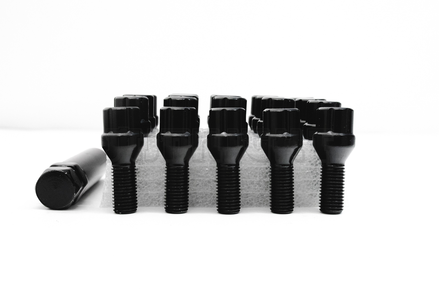 20x Black Spline Lug Bolts 12x1.5 For BMW M3 M5 335 135 E46 F10 F30 E36 + Key