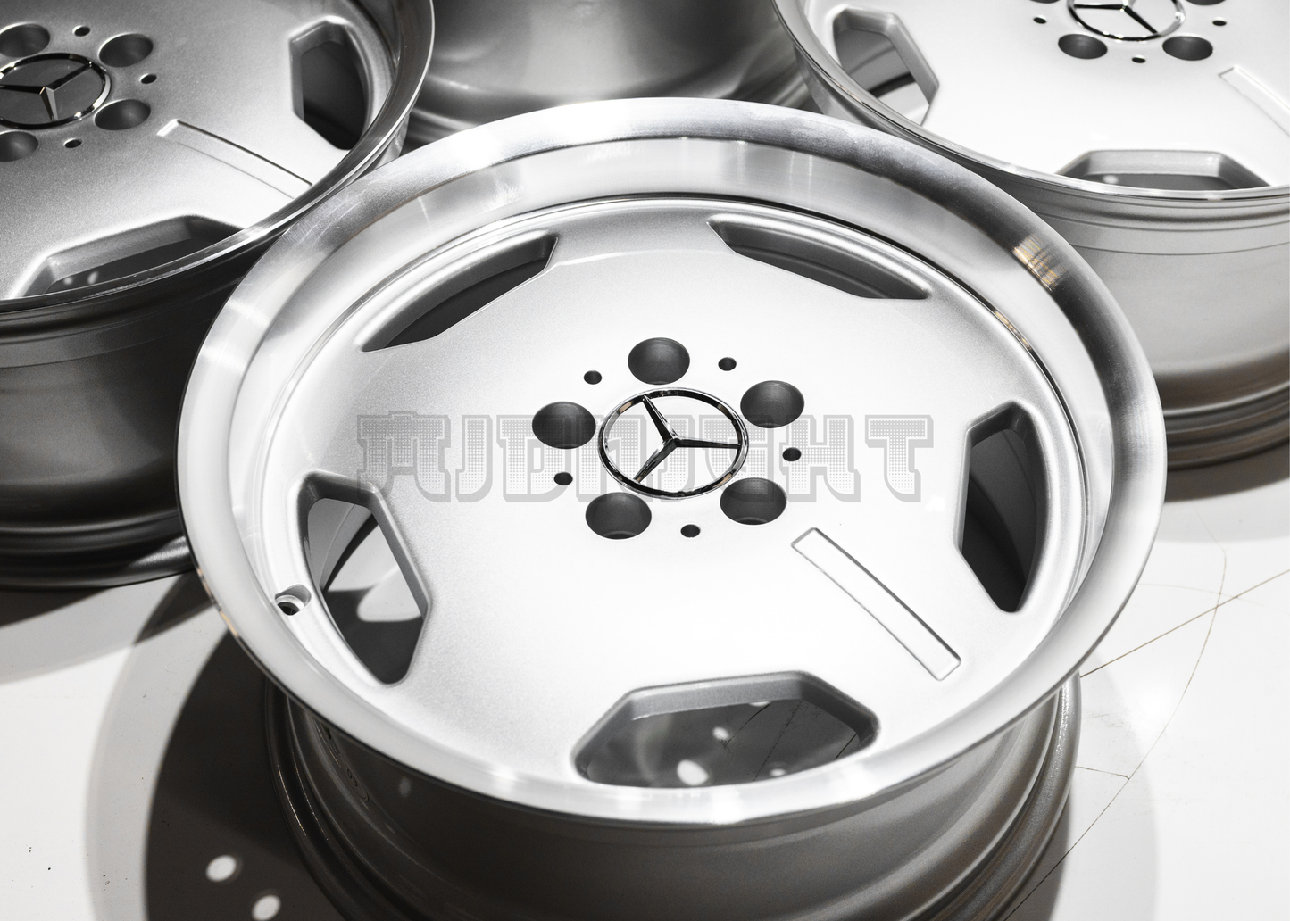 17" Silver Machined AMG Aero Style Wheels (5x112) Square Set