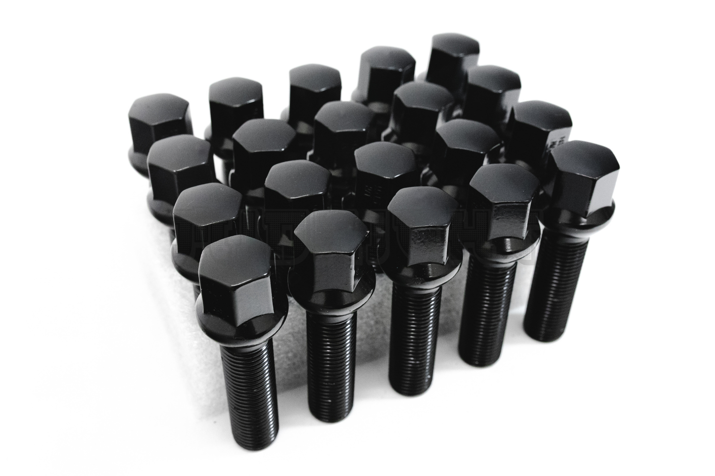 20x Black 14x1.5 Ball Seat Wheel Lug Bolts 45mm Shank Fit Mercedes Stock Wheels
