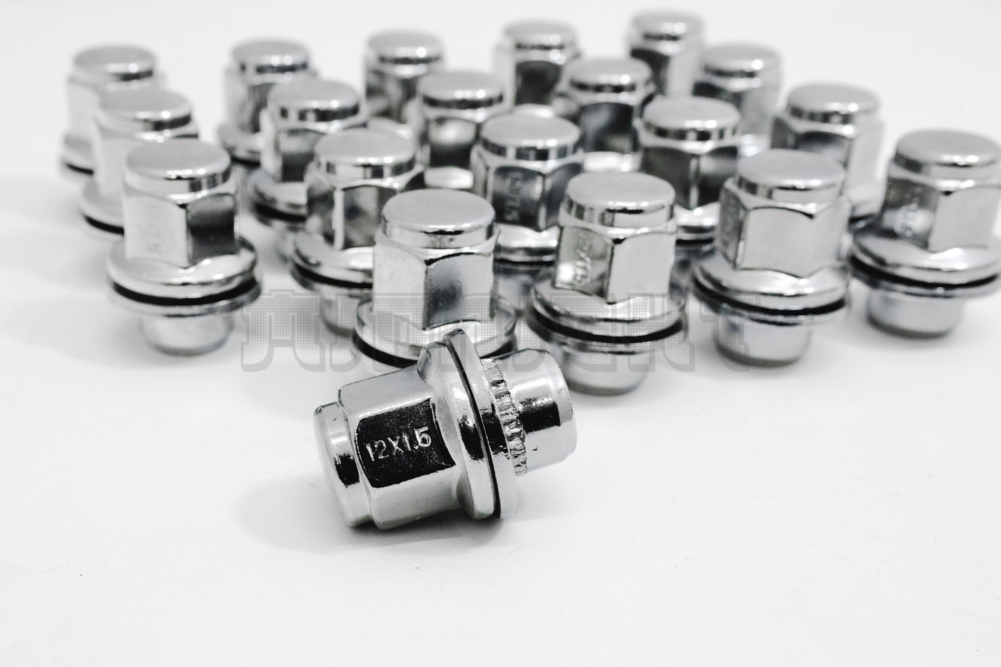 20X Chrome 12x1.5 Wheel Lug Nuts Mag Seat Washer for Lexus Scion Toyota Camry