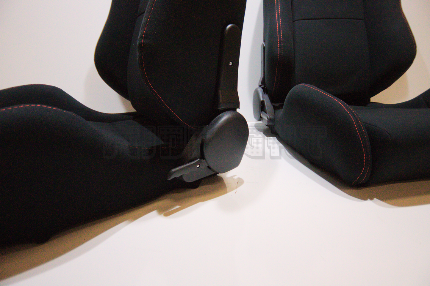 Recaro SR3 Type R Style Black Fabric Reclinable Bucket Seat