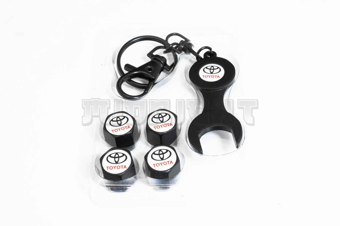 Toyota Valve Stem Caps With Wrench Keychain