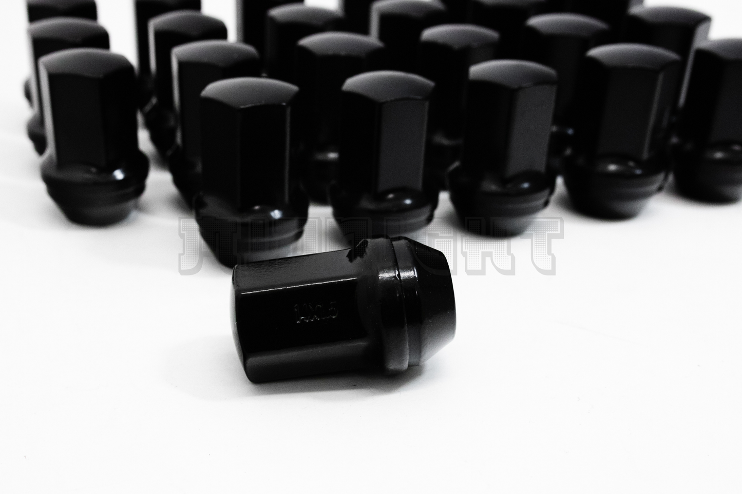 24x Black Chevy Factory Lug Nuts M14x1.5 Silverado Tahoe Suburban Colorado