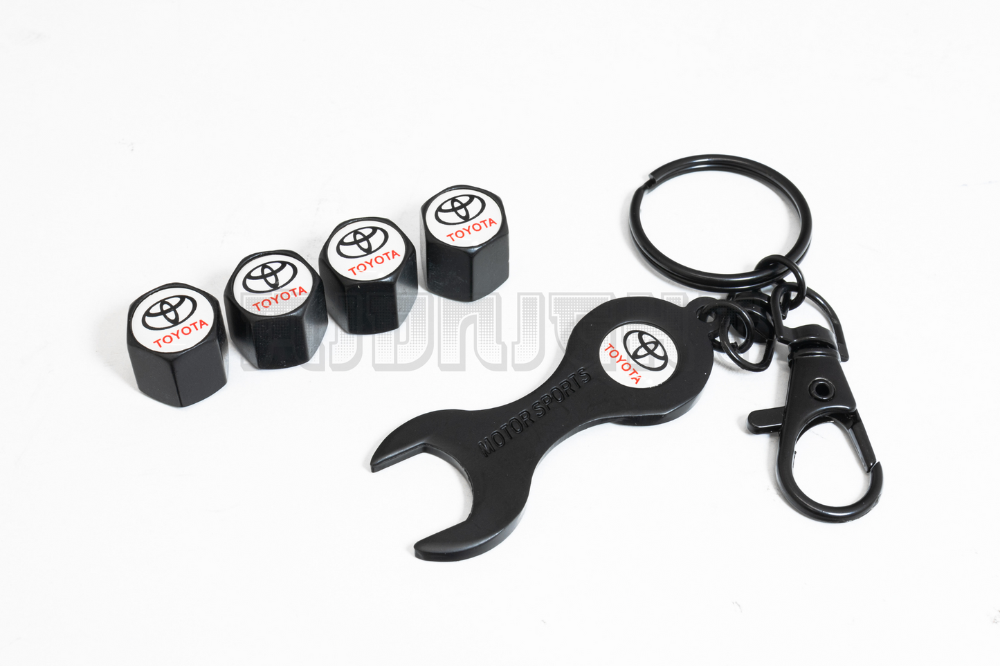 Toyota Valve Stem Caps With Wrench Keychain