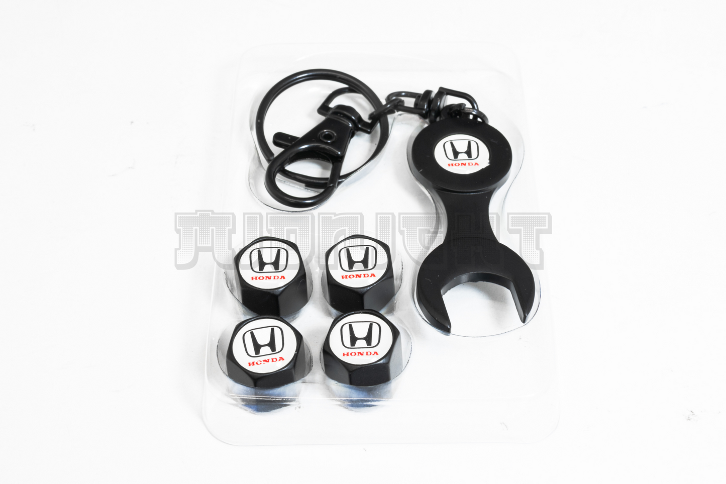 Honda Valve Stem Caps With Wrench Keychain