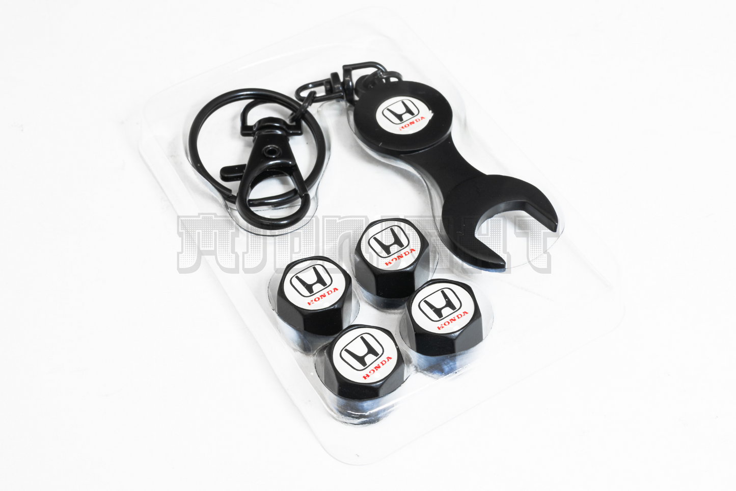 Honda Valve Stem Caps With Wrench Keychain