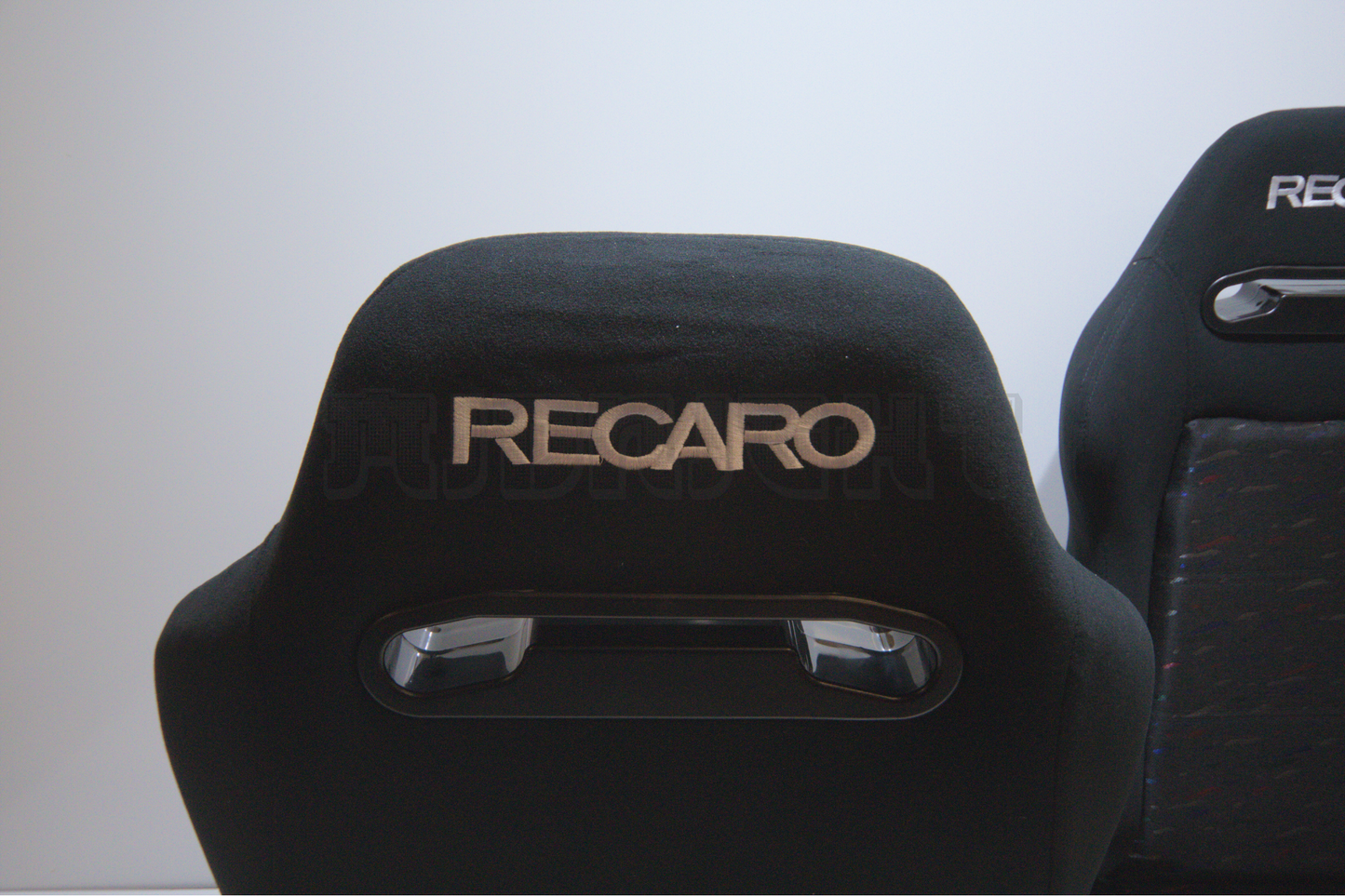 Recaro SR3 Confetti Style Black Fabric Reclinable Bucket Seat