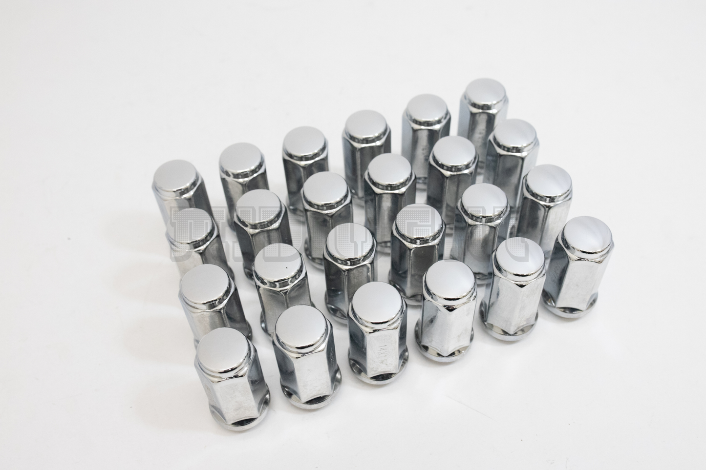 24x Chrome 14x1.5 Bulge Acorn Lug Nuts 1.75" For Chevy GMC Silverado Sierra 1500