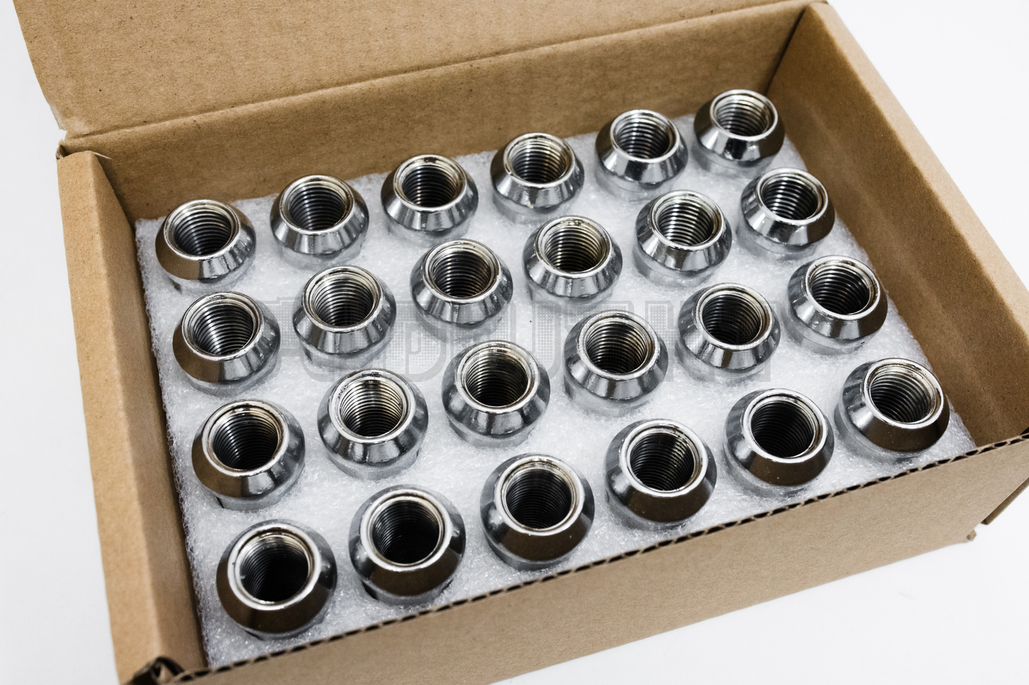 24x Chrome 14x1.5 Bulge Acorn Lug Nuts 1.75" For Chevy GMC Silverado Sierra 1500