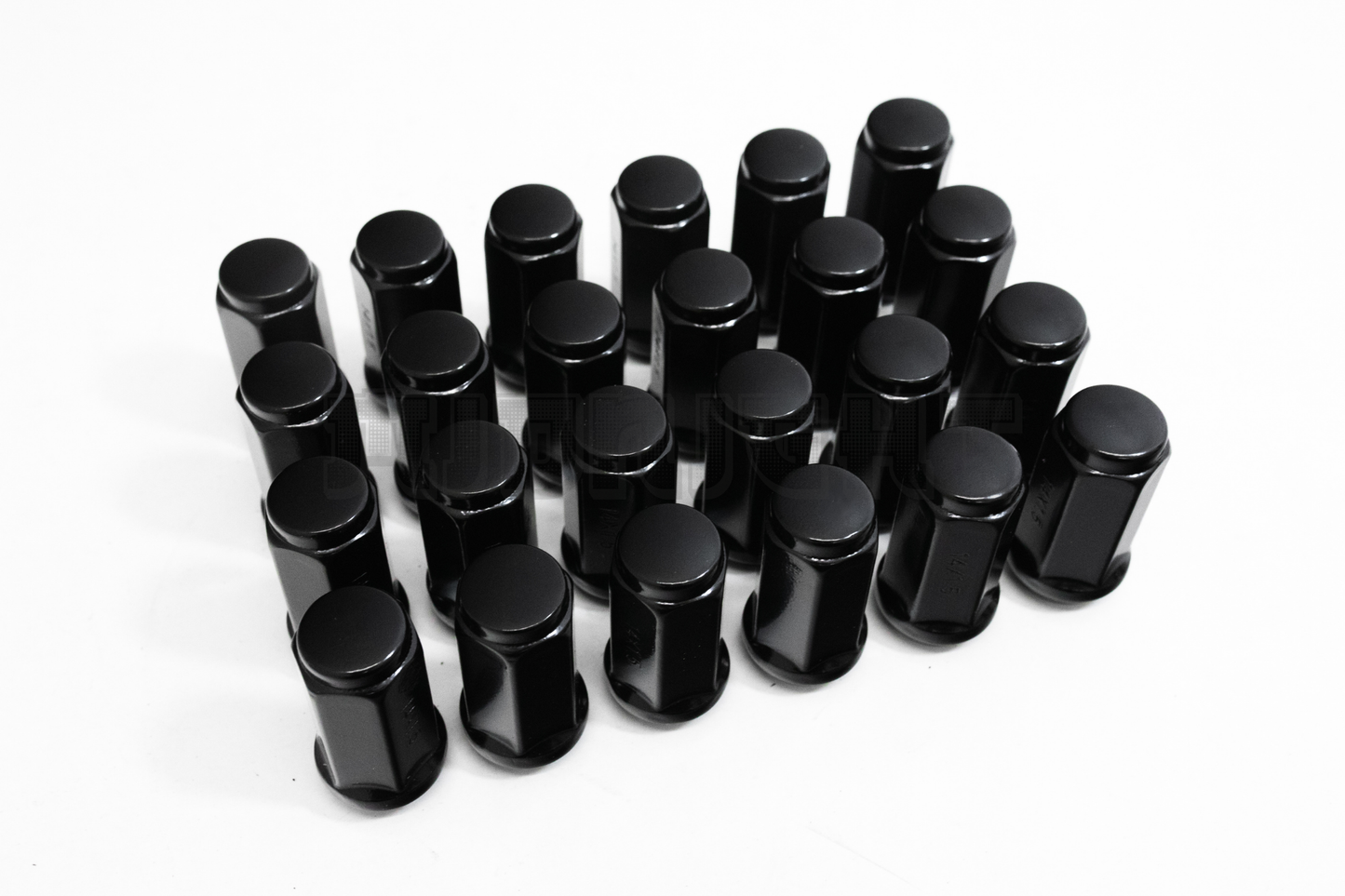 24x Black 14x1.5 Bulge Acorn Lug Nuts 1.75" For Chevy GMC Silverado Sierra 1500