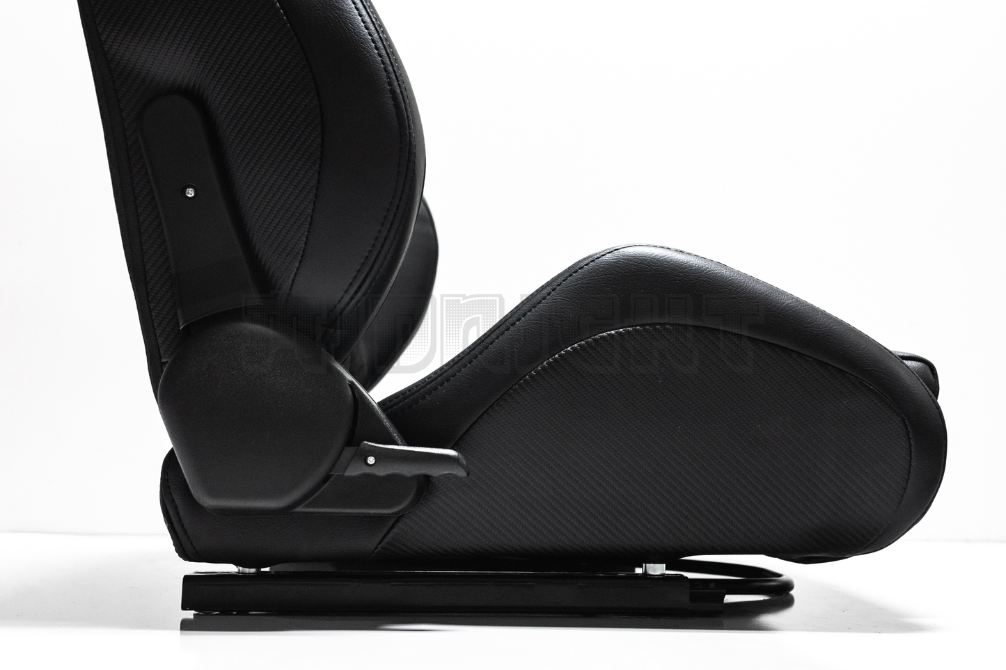 Recaro Sportster CS Style Black Suede & Fabric Reclinable Bucket Seat