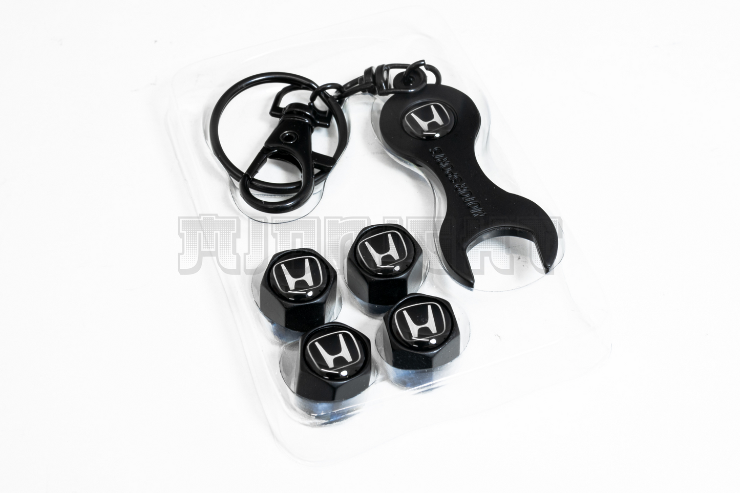 Honda Valve Stem Caps With Wrench Keychain