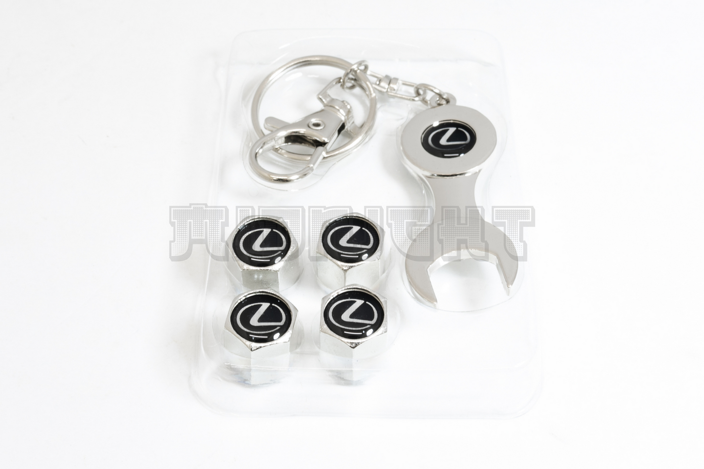 Lexus Valve Stem Caps With Wrench Keychain