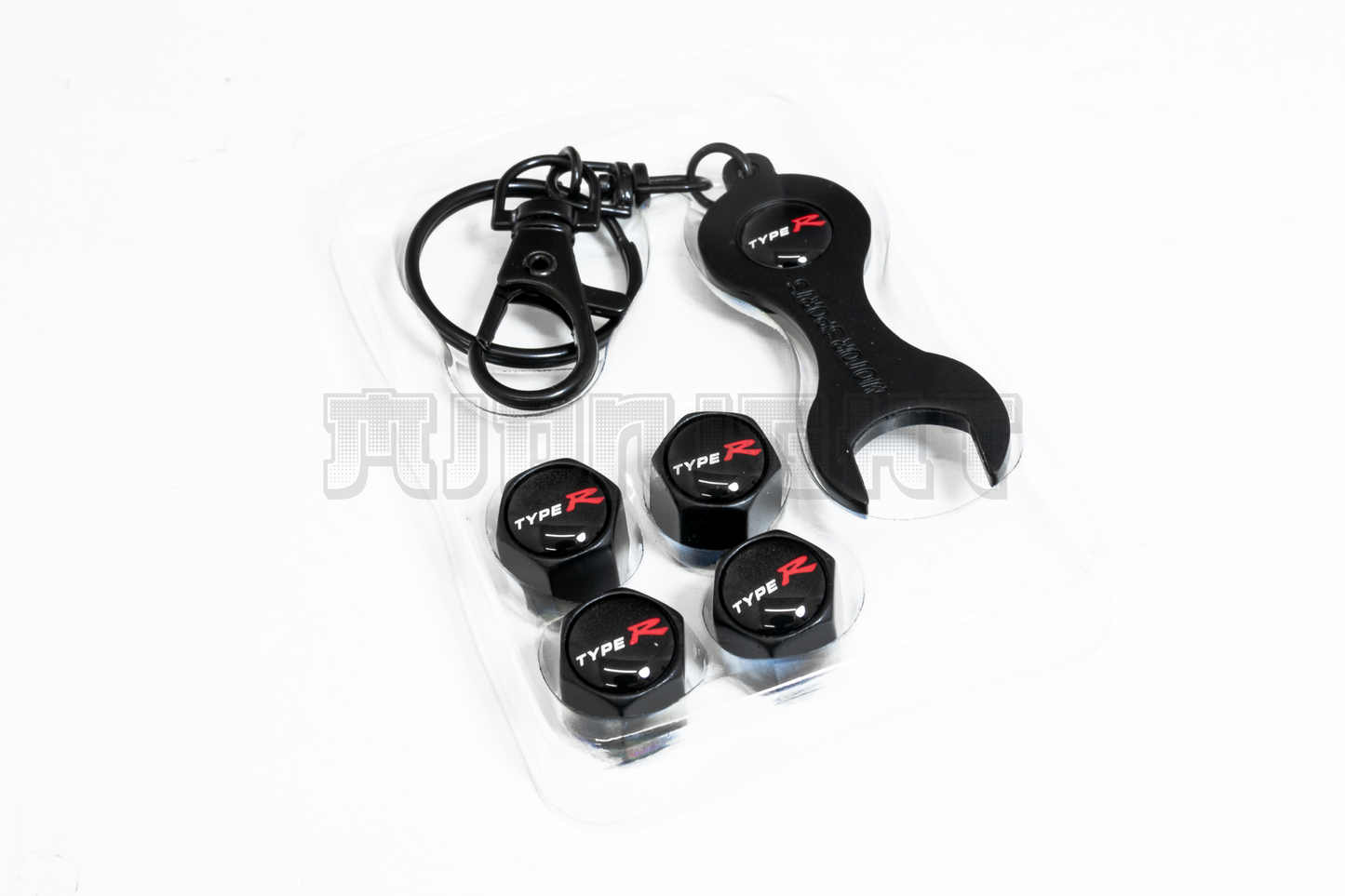 Honda Type R Valve Stem Caps With Wrench Keychain