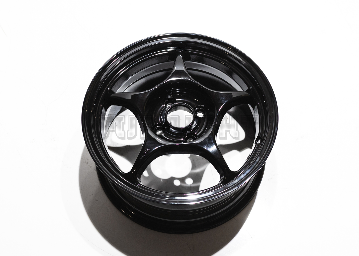 15" Gloss Black 5 Spoke JDM Wheels (4x100) Squared Set
