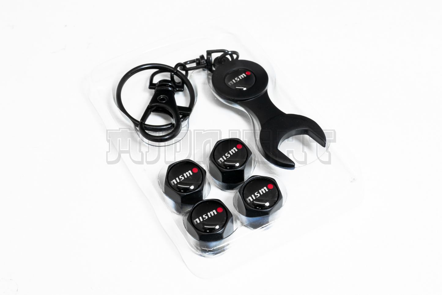Nissan Nismo Valve Stem Caps With Wrench Keychain