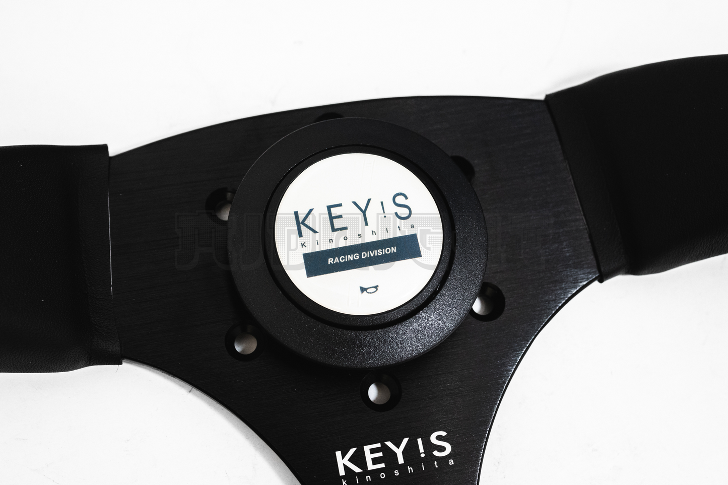 KEY'S RACING Semi-Deep Semicone Type Style Leather 340mm Steering Wheel