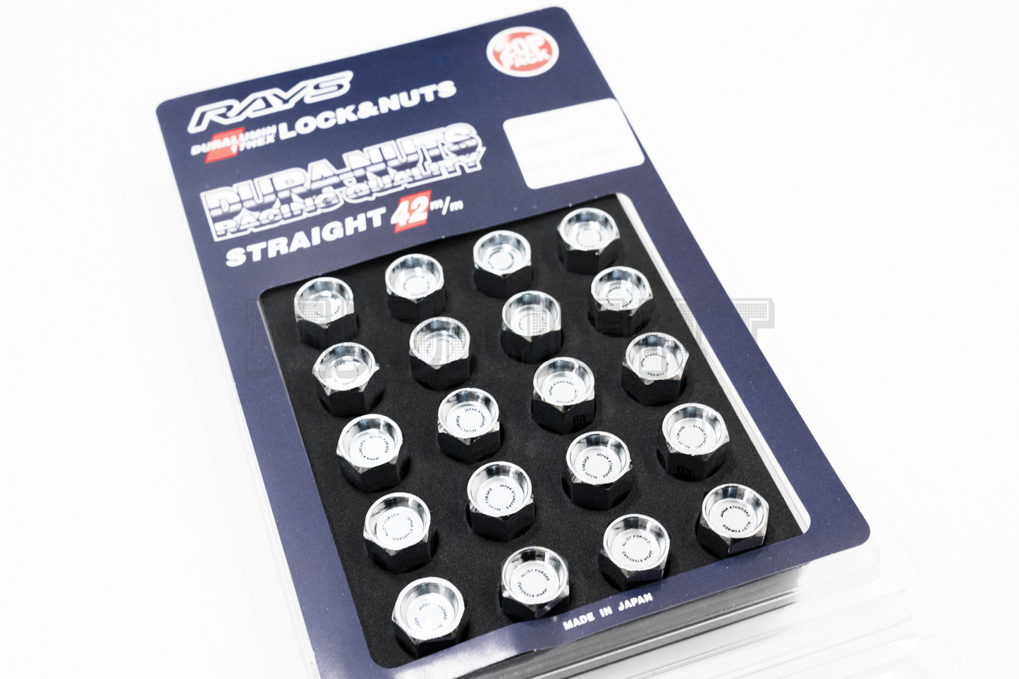 Rays Style DURA-NUTS Chrome Racing Quality Lug Nut Lock Set 12x1.25 / 12x1.5