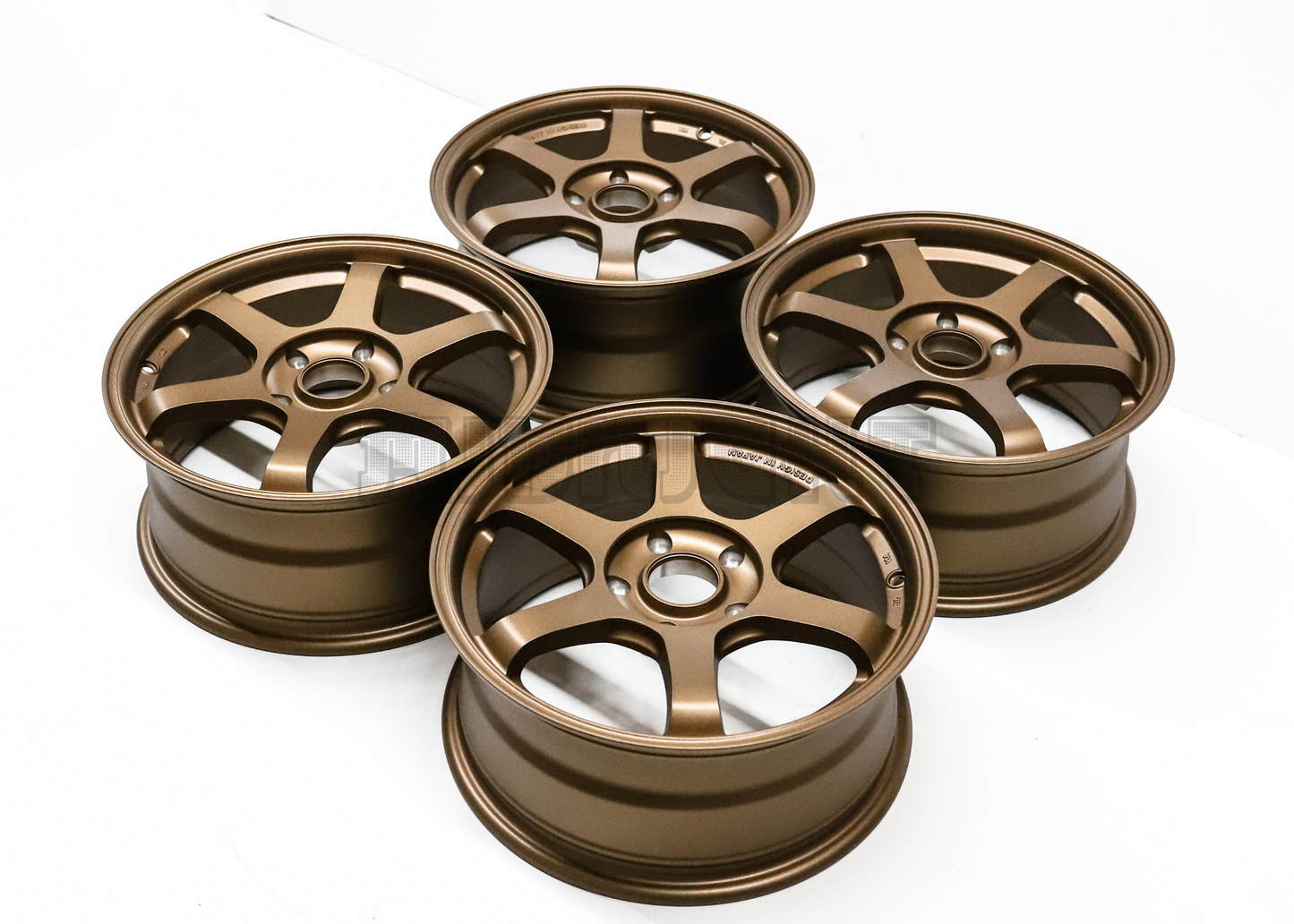 16" Bronze Wheels TE37 Style (5x114.3) Squared Set