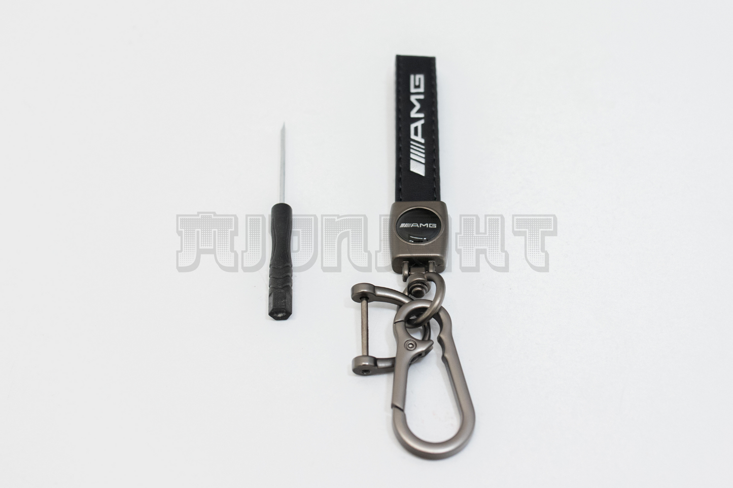 Mercedes-Benz AMG Black Leather Keychain