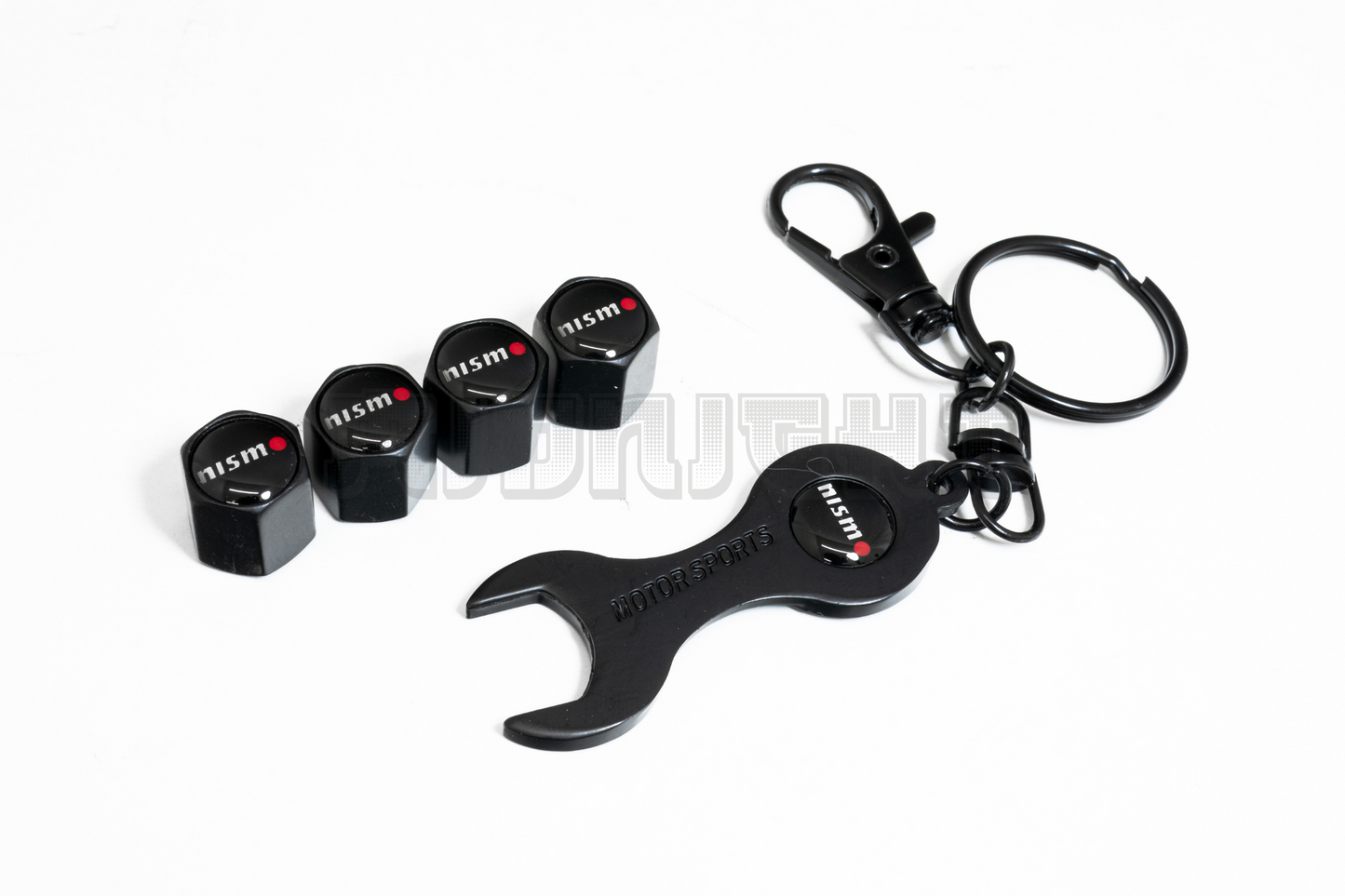 Nissan Nismo Valve Stem Caps With Wrench Keychain