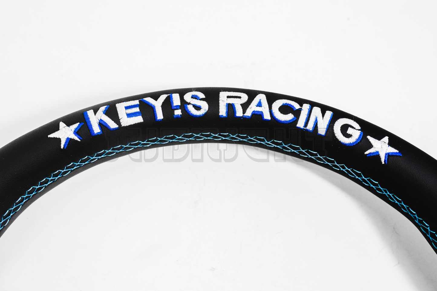 KEY'S RACING Semi-Deep Semicone Type Style Leather 340mm Steering Wheel