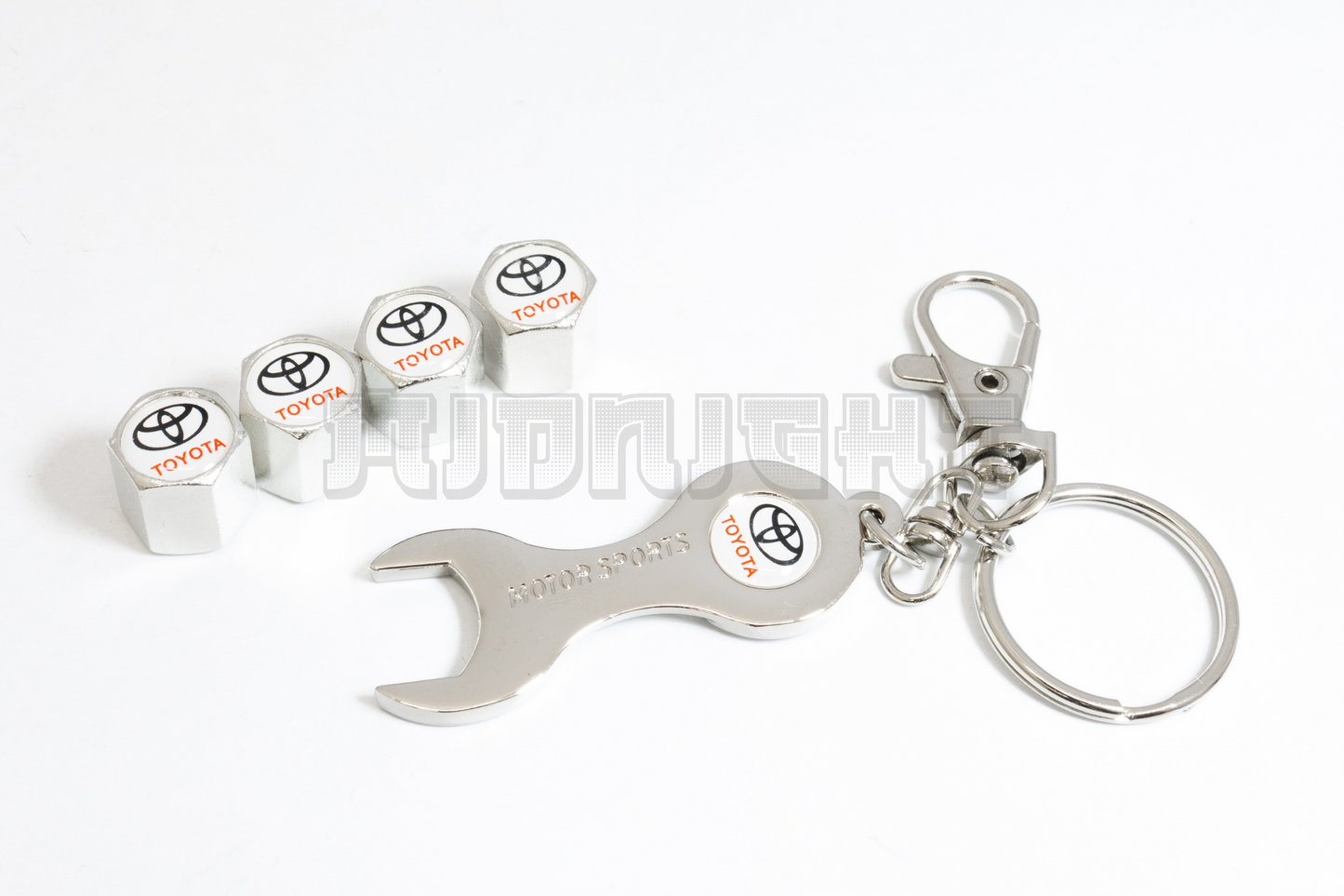 Toyota Valve Stem Caps With Wrench Keychain