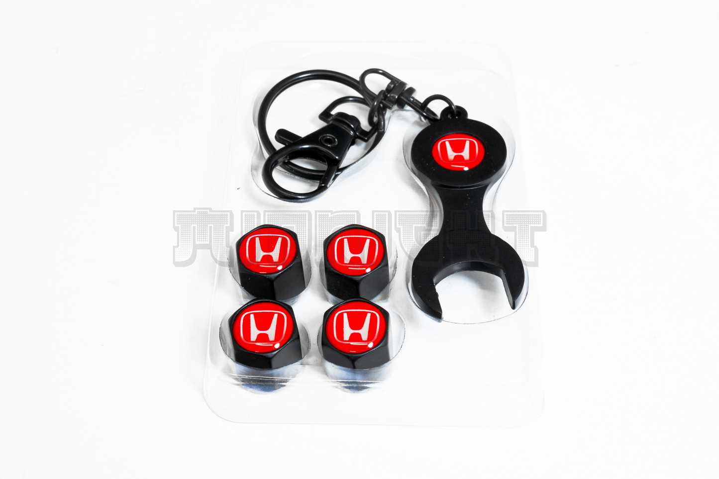 Honda Valve Stem Caps With Wrench Keychain