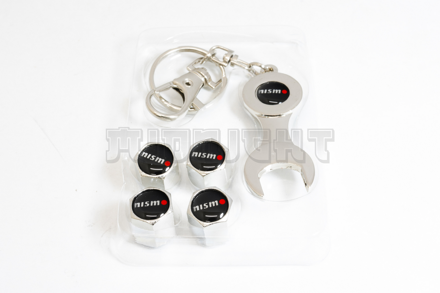 Nissan Nismo Valve Stem Caps With Wrench Keychain