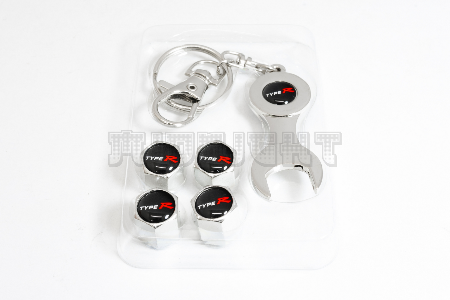 Honda Type R Valve Stem Caps With Wrench Keychain