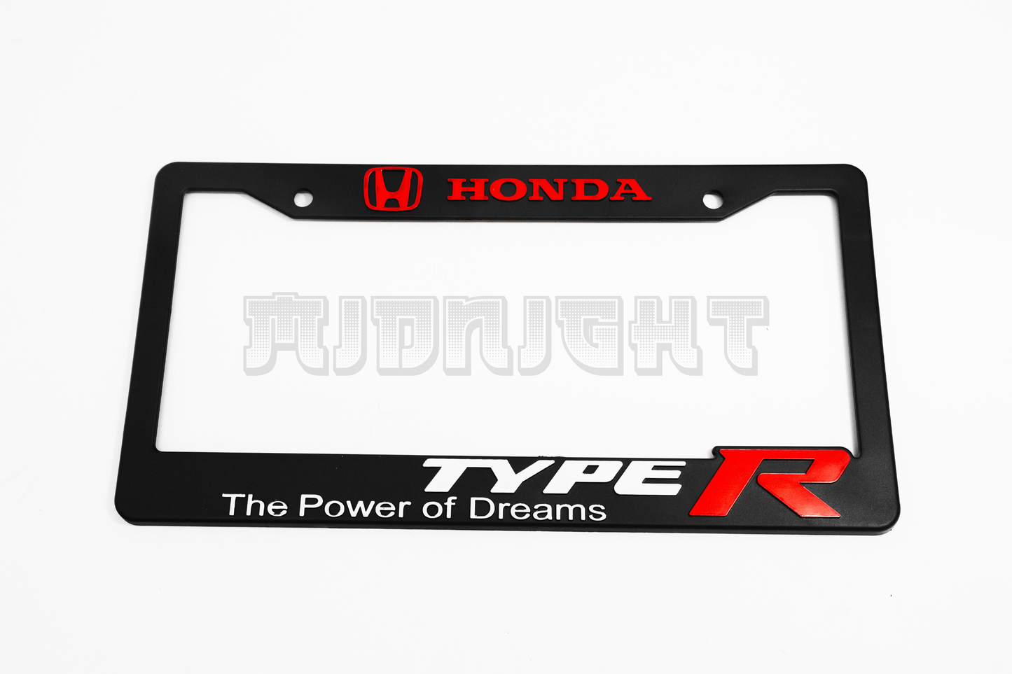 Honda Type R "The Power of Dreams" License Plate Frame