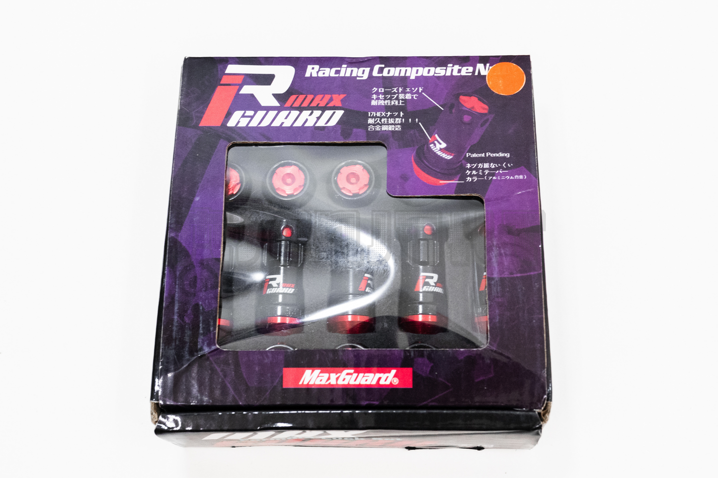 MaxGuard R40 Style Red Racing Composite Formula Lock Set Lug Nuts M12xP1.25 / M12x1.5