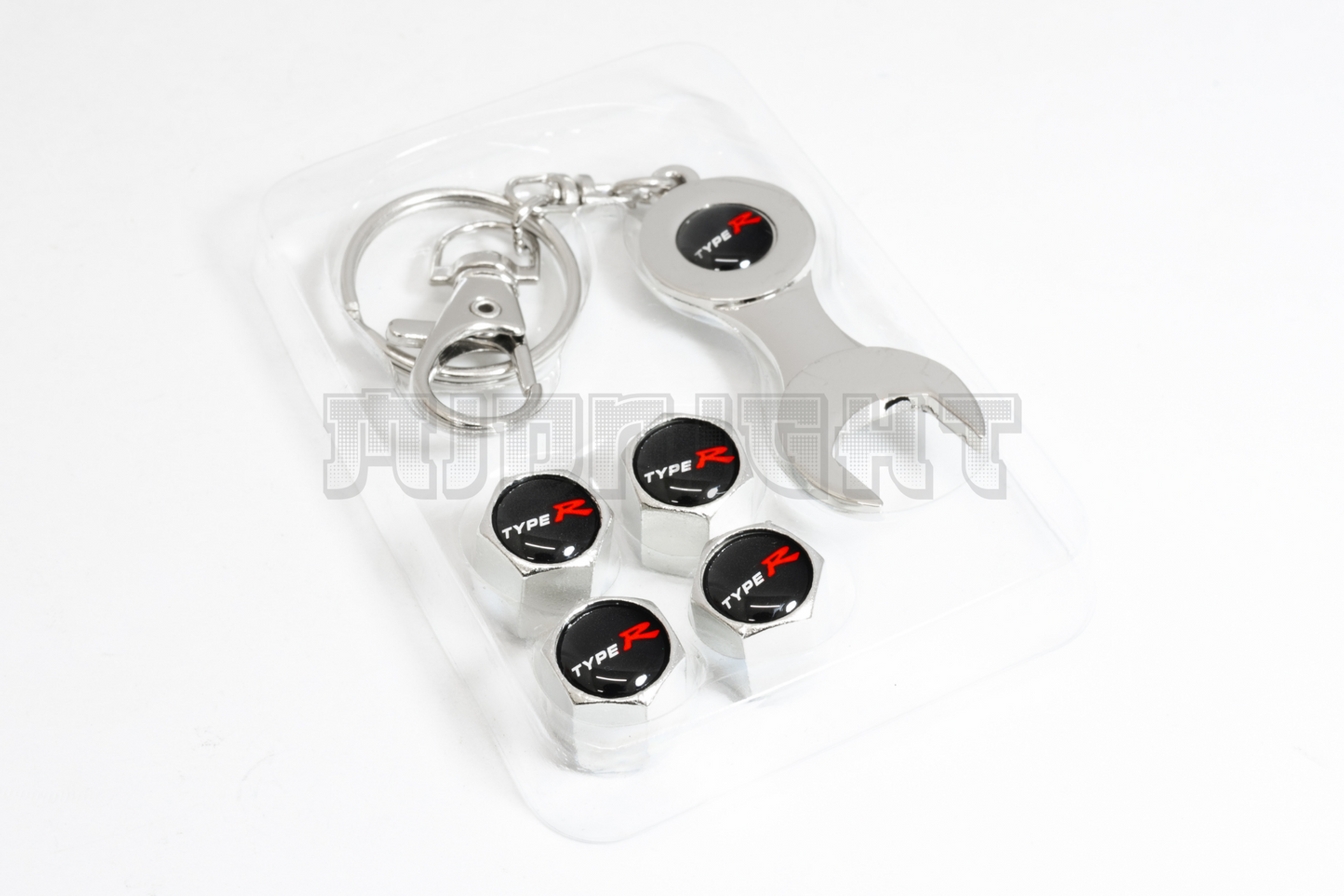 Honda Type R Valve Stem Caps With Wrench Keychain