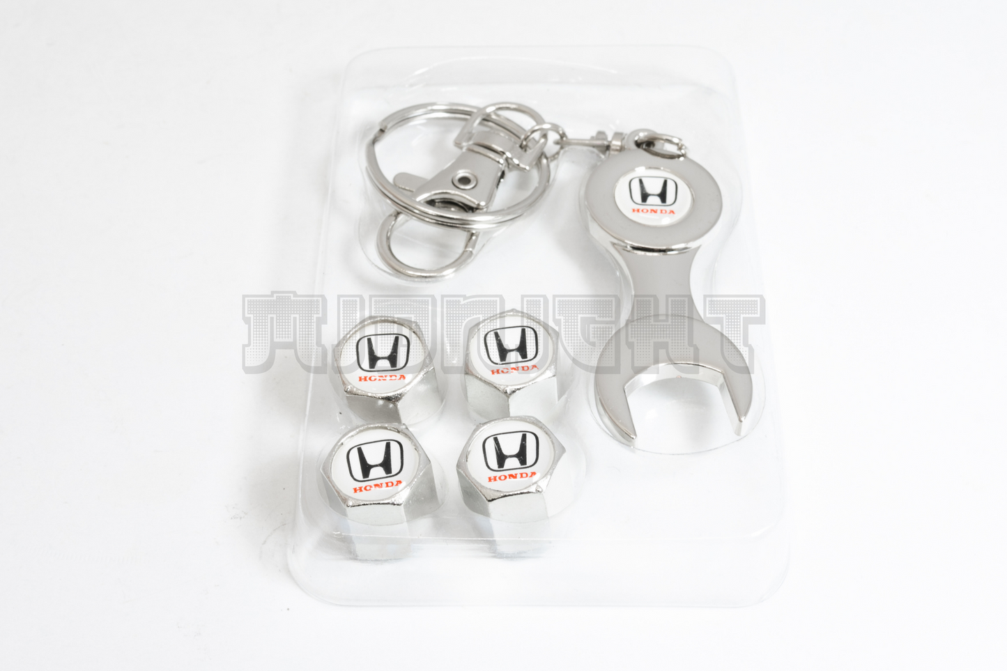 Honda Valve Stem Caps With Wrench Keychain