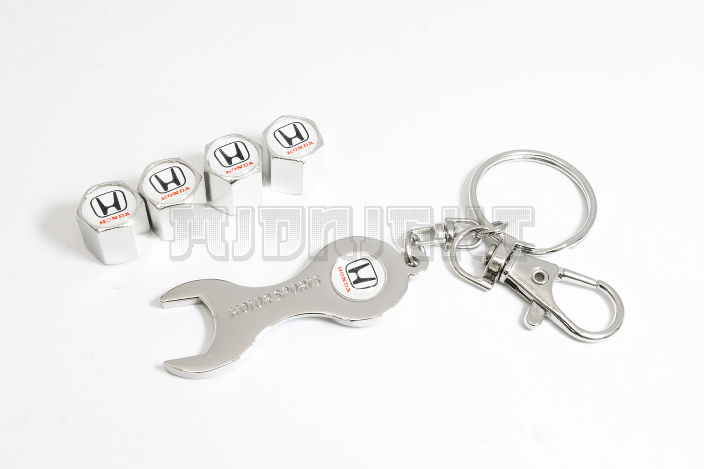 Honda Valve Stem Caps With Wrench Keychain
