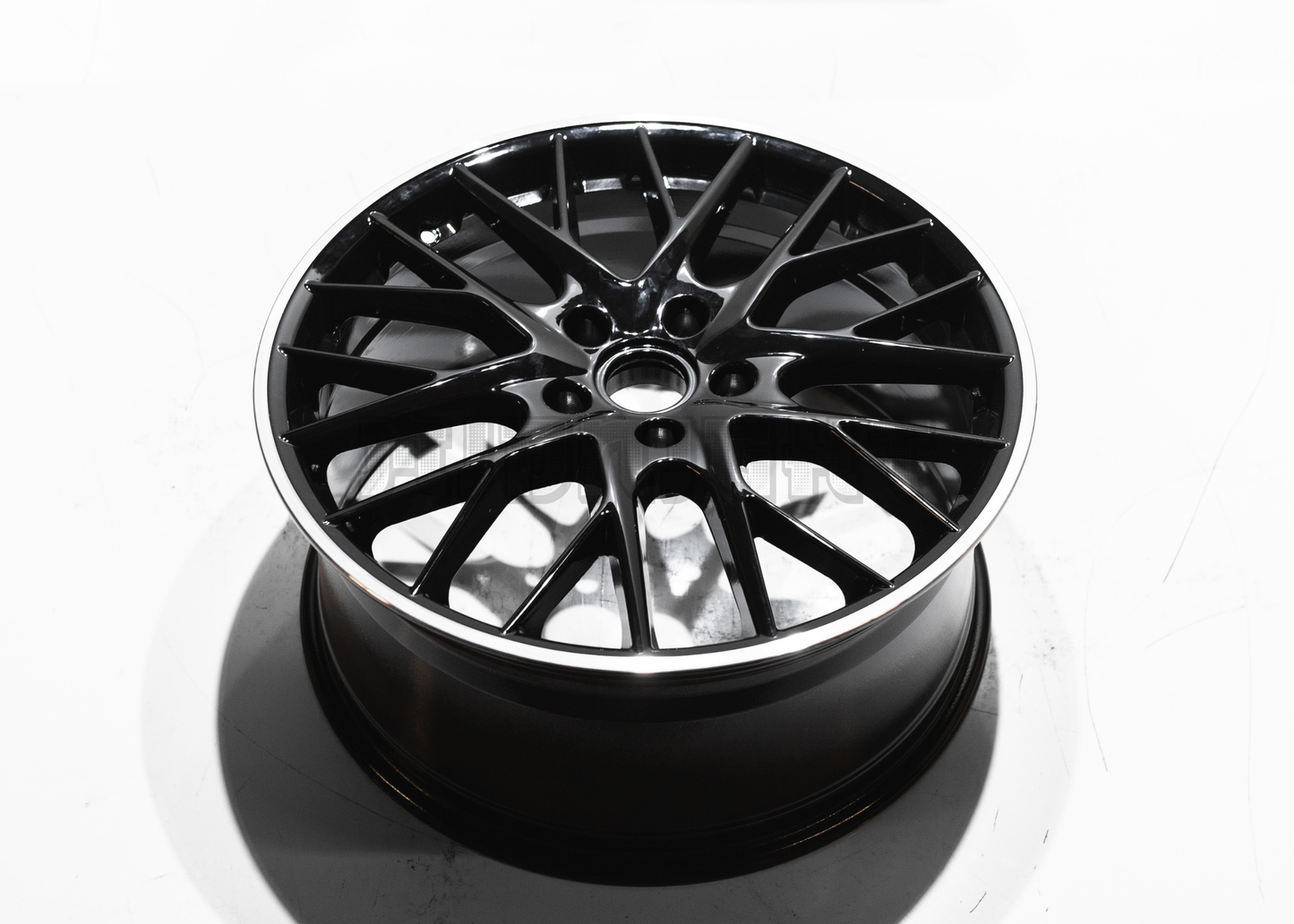 21" Gloss Black Machined Wheels For Porsche (5x130) Staggered Set 20x9.5/11.5
