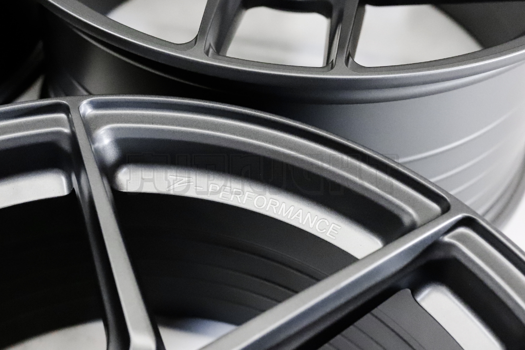 19" Matte Gunmetal Z Performance Wheels Staggered Set (5x112) 19x8.5/9.5