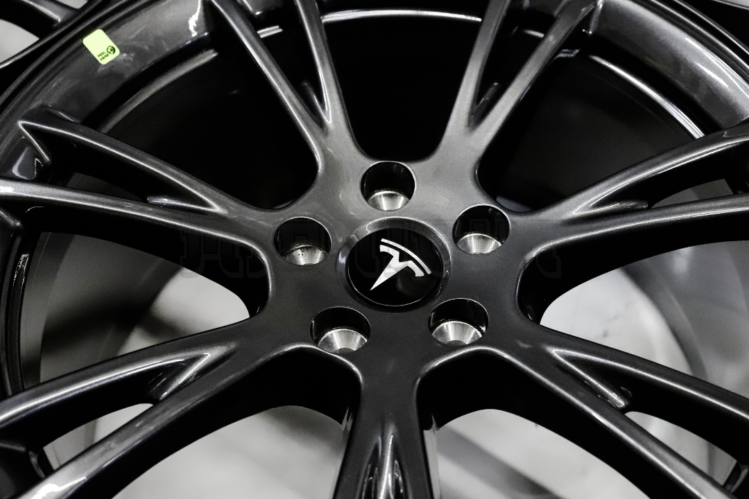 19" Gloss Gunmetal Wheels For Tesla Model Y Square Set (5x114.3)