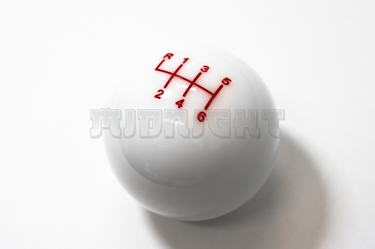 Toyota TRD Style White 6 Speed MT Universal Shift Knob