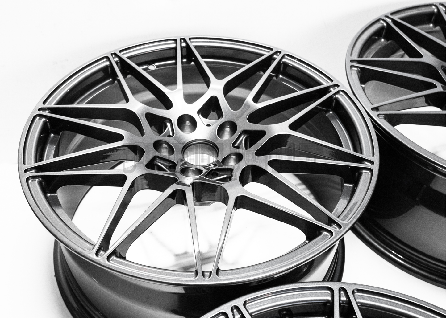 19" Gloss Gunmetal M Sport Style Wheels For BMW Staggered Set 19x8.0/9.0