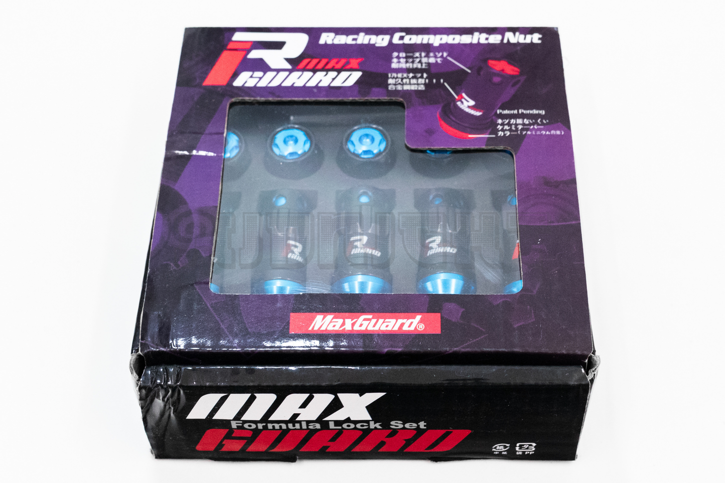 MaxGuard R40 Style Blue Racing Composite Formula Lock Set Lug Nuts M12xP1.25 / M12x1.5