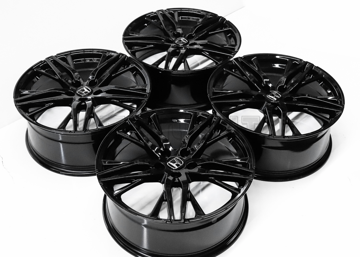 20" Gloss Black Wheels For Honda (5x114.3) Squared Set