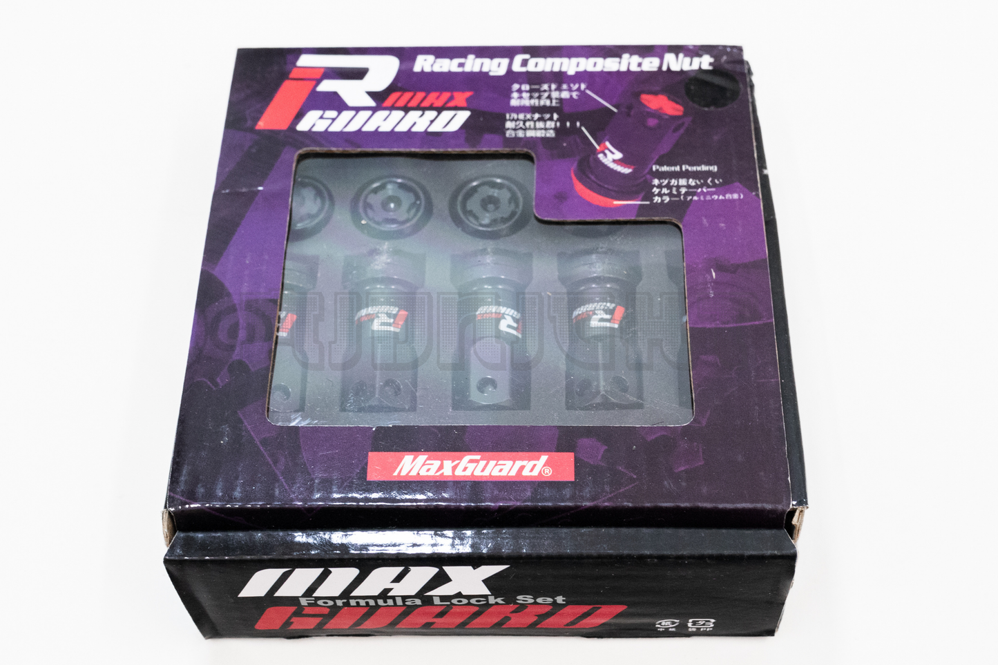 MaxGuard R40 Style Black Racing Composite Formula Lock Set Lug Nuts M12xP1.25 / M12x1.5