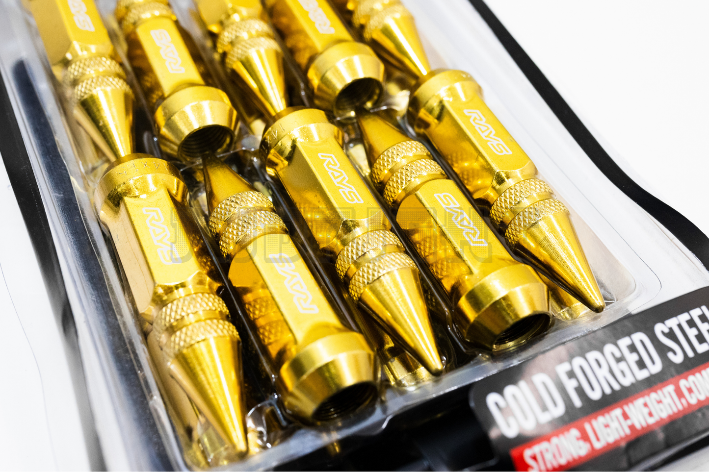 JDM Rays Style Gold Spike Racing Quality Lug Nut Set M14x1.5
